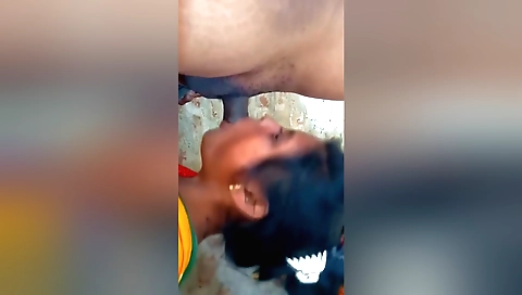 Indian brunette slut sucks and gets fucked in the morning
